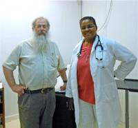 Doctors George Rosenberg and Robin Ellett at Health Care for the Homeless. Doctors George Rosenberg and Robin Ellett at Health Care for the Homeless.